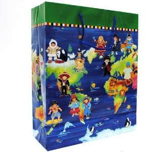  Kids Round the World Large Gift Bag Case Pack 12 