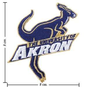  3pcs Akron Zips Logo Embroidered Iron on Patches Kid Biker 