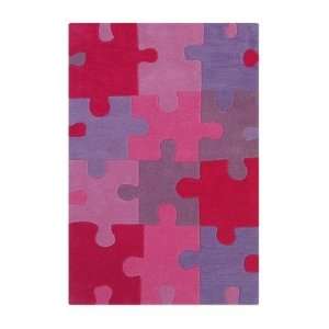  nuLOOM SEKD17 Kinder Pretty Pink Puzzle Kids Rug Size: 36 