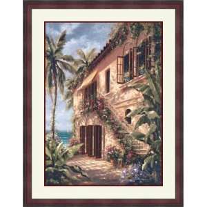  Tropical Villa II by J. Martin   Framed Artwork