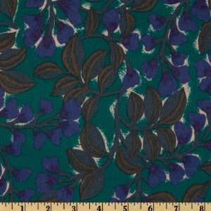   Fleece Vines Green/Blue Fabric By The Yard: Arts, Crafts & Sewing