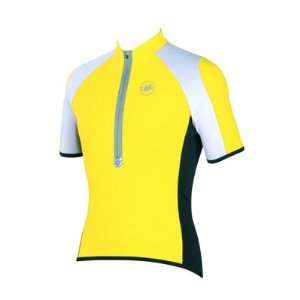  Castelli Devolution Cycling Jersey   Yellow/White/Black 