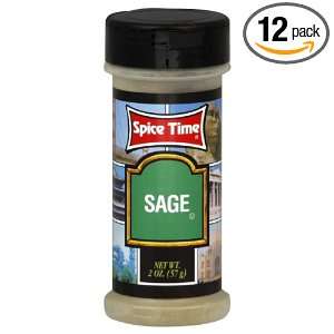 Spice Time Seasoning Sage, 2 Ounce (Pack Grocery & Gourmet Food