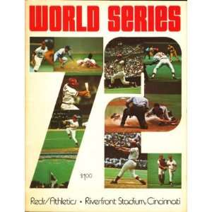 1972 WORLD SERIES PROGRAM REDS v ATHLETICS AS  Sports 