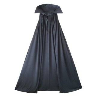52 Silver Sequin Black Cape ~ Halloween Costume Accessories (STC11512 