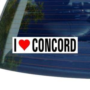   Love Heart CONCORD   New Hampshire Window Bumper Sticker Automotive