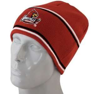  Louisville Cardinals Red Bleachers Knit Beanie