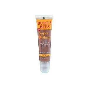Burts Bees Super Shiny Natural Lip Gloss Puckerberry (Quantity of 4)