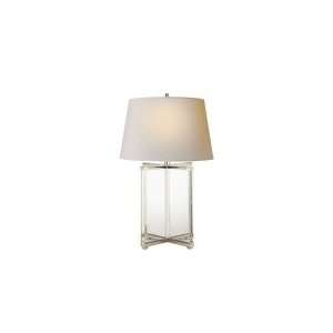Studio J. Randall Powers Cameron Table Lamp in Crystal with Natural 