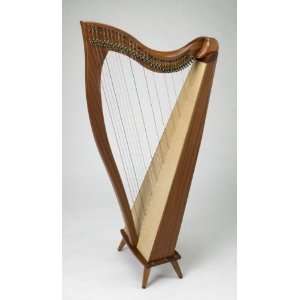  Dusty Strings Sapele Crescendo 34 String Harp with Bag 
