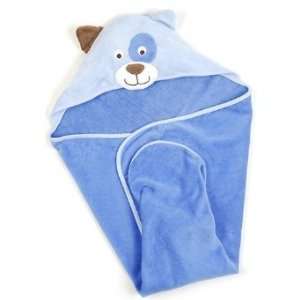  Carters Baby Hooded Bath Towel and 5 Washcloths   Blue 