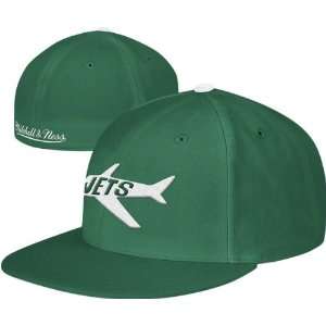 com New York Jets Mitchell & Ness Alternate Throwback Logo Fitted Hat 