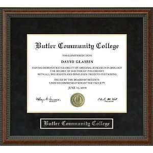  Butler Community College Diploma Frame