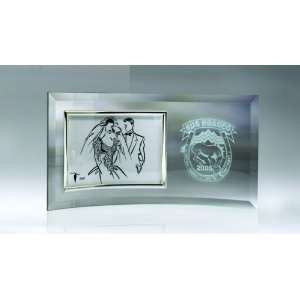  Glass Curve Beveled Picture Frame   Small