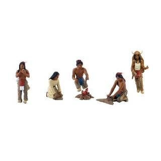 Life on the Frontier Plains Indian Playset: Native American Figures 