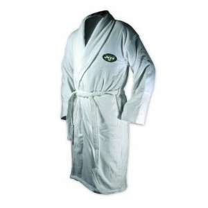    New York Jets NY White Heavy Weight Bath Robe: Sports & Outdoors
