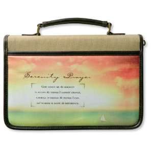  Bible Cover   Serenity Prayer w/Distressed Look Extra 