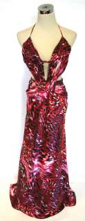 NWT WINDSOR $100 RED / Black Evening Formal Ball Gown 9  