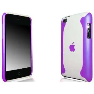  iPod Touch 4G, 4th Generation Hard Case Purple and White 