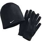 Nike Adult Mens Womens Running Training Dri Fit Hat and Gloves Black 