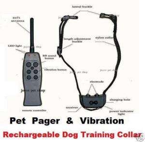Remote Control Pet Pager+ Vibration Dog Training Collar  