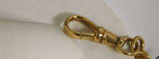 Antique 14Kt Gold Diamond Pocket Watch Chain Locket  