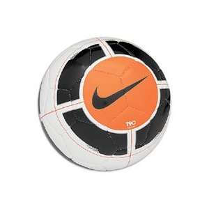  Nike T90 Seeker Soccer Ball   White/Orange/Black Sports 