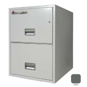   31 in. 2 Drawer Insulated Vertical File   Gray