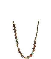 Chan Luu   Multi Stone Long Necklace on Green Mix Cotton Cord