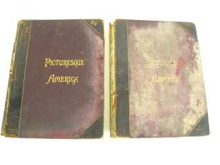 Vol. Set Antique Books Picturesque America c1894  