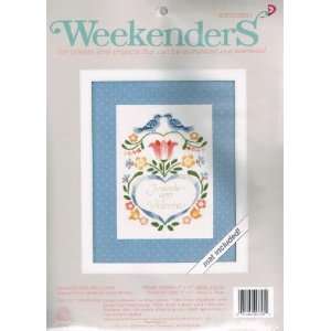  Friends Are Welcome Cross Stitch Kit: Arts, Crafts 