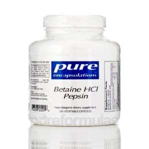  Pure Encapsulations Betaine HCL/Pepsin 250 Vegetable 