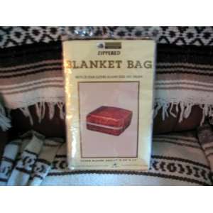 Zippered Blanket Bag   Clear Plastic Storage   Protects Your Clothes 
