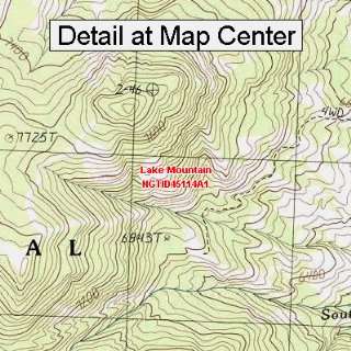   Topographic Quadrangle Map   Lake Mountain, Idaho (Folded/Waterproof