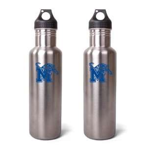   Memphis Tigers Stainless Steel Water Bottle   2 Pack: Sports