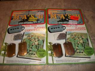 1982 M*A*S*H  DOG TAGS SETS (NEW)***  