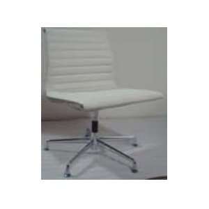  Alphaville Management Side Arm White Office Chair 