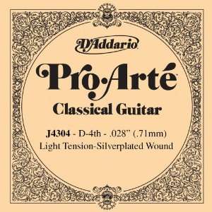  DAddario J4304 Pro Arte Nylon Classical Guitar Single 