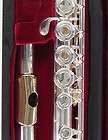   3SB NG1 Solid Silver Flute, Gold Lip, Open Hole, B foot Inline G