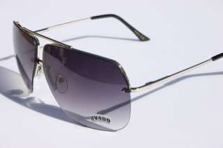   fashion Aviator Sunglasses Gray Gradient lens Silver metal frame