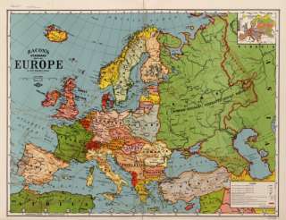 1920s map Europe  