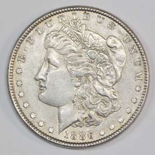 1886 VAM 21 Line Through M Rare Morgan Silver Dollar $1 Variety 