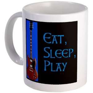  Eat Sleep Play Guitar Coffee Mug: Kitchen & Dining