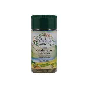 Celebration Herbals Herbs & Spices Organic Cardamon Pods Whole Green 