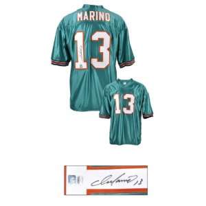  Dan Marino Miami Dolphins Autographed Custom Dark Teal 