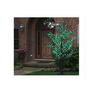   Outdoor Christmas Tree Decoration   Green Flower Lights Patio, Lawn