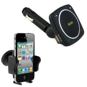  USB Charger Port + Small Car Vent Mount Holder for LG A340, CONNECT 