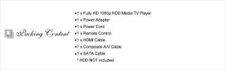 Wifi Version 1080p USB 3.0 MKV DTS Network Media Player  