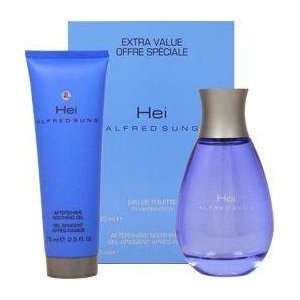  Hei by Alfred Sung for Men   2 Pc Gift Set 3.4oz EDT Spray 