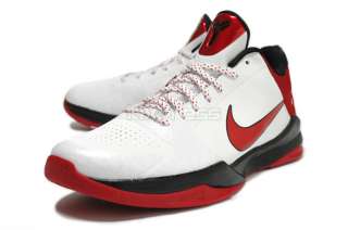 Nike Zoom Kobe V X [386430 161] 5 White/Varsity Red Black  